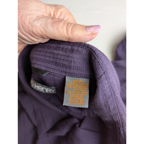 Vintage John Henry mens Sz S Dress Shirt Chest 44 CB29.5"Sleeve 23.5"Button down - Picture 5 of 9